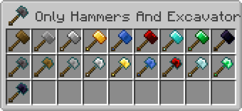 Мод Only Hammers And Excavators 1.21.11/1.19.4 (инструменты, копание, молоты, экскаваторы) | Вчера, 14:51 - Моды для Minecraft / Оружие / Броня / Инструменты / 1.19 / 1.19.1 / 1.19.2 / 1.19.3 / 1.19.4 / 1.20 / 1.20.1 / 1.20.2 / 1.20.4 / 1.20.6 / 1.21 / 1.21.1 / 1.21.4 / 1.21.5 / 1.21.8 / 1.21.10 / 1.21.11