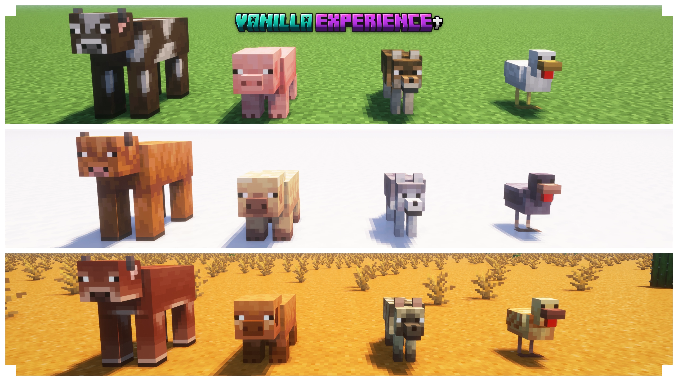 Vanilla Experience+ (Улучшенный ванильный стиль 16x) | 8-04-2026, 14:11 - Текстуры для Minecraft / Текстуры 16x / Стандартные  / Яркие