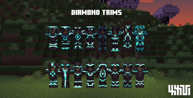 XXVI's Shiny Armor Trims (Светящиеся броневые украшения 16x) | Вчера, 20:23 - Текстуры для Minecraft / Текстуры 16x / Средневековые / Стандартные 