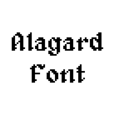 Alagard Font (шрифт, стиль, оформление 16x)