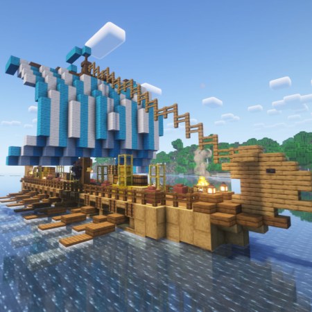 Мод Antique Trading Ship 26.1.2/1.21.11 (торговый корабль, деревня, океан)