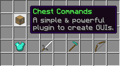 Плагин Chest Commands 1.20/1.19 (GUI меню инвентарь)