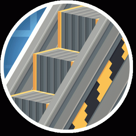 Мод Create: Escalated 1.21.1/1.20.1 (эскалаторы, Create, транспорт)