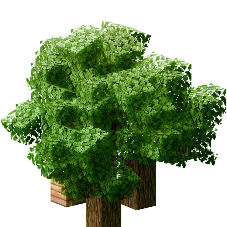 Cubic Leaves 1.21.11/1.19.4 (листва, производительность, ванильный стиль 16x)