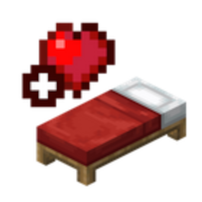 Мод HealingBed 1.21.8/1.19.4 (ускоренное лечение во сне)