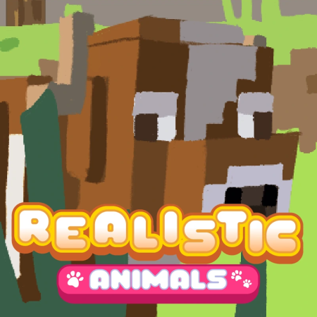 Realistic Animals 26.1.2/1.21.11 (реалистичные животные, текстуры 16x)