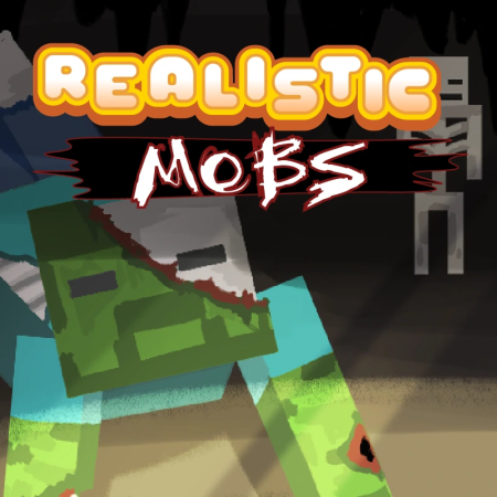 Realistic Mobs 26.1.2/1.21.11 (реалистичные мобы, текстуры 16x)
