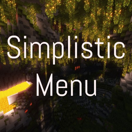 Simplistic Menu 26.1.2/1.19.4 (меню, кнопки, минимализм 16x)