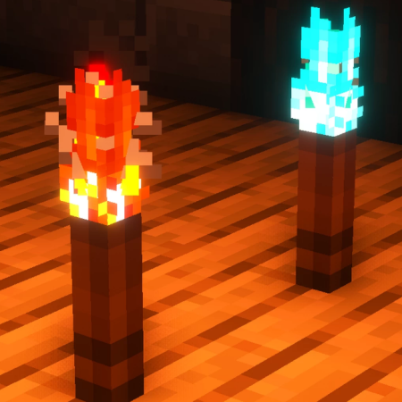 Snod Animated Torches 1.19.3 (анимация, факелы, улучшение 16x)