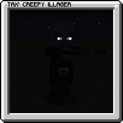 Tax' Creepy Illager 1.20.1/1.19.2 (светящиеся глаза, иллюджеры 16x)