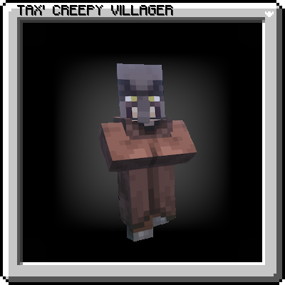 Tax' Creepy Villager 1.20.1/1.19.2 (жуткие текстуры, жители 16x)