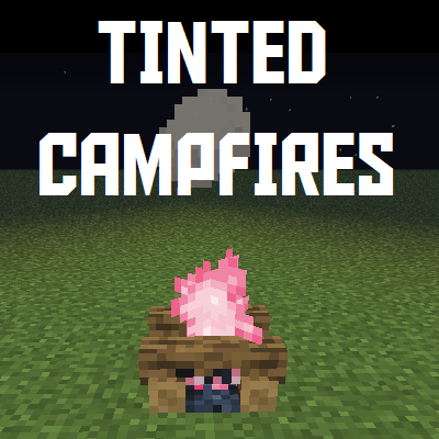 Мод Tinted Campfires 26.1.2/1.21.11 (декоративные костры, окрашивание)