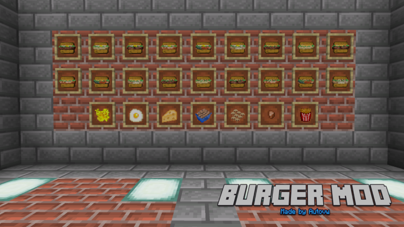 Мод Burger Mod 26.1.2/1.21.11 (еда, бургеры) | Сегодня, 18:32 - Моды для Minecraft / 1.7.10 / 1.8.9 / 1.10.2 / 1.11.2 / 1.12.2 / Индустриальные / RPG / Деревья и растения / 1.14.4 / 1.15.2 / 1.16.5 / 1.17.1 / 1.18.1 / 1.18.2 / 1.19 / 1.19.1 / 1.19.2 / 1.19.3 / 1.19.4 / 1.20 / 1.20.1 / 1.20.2 / 1.20.4 / 1.20.6 / 1.21 / 1.21.1 / 1.21.4 / 1.21.5 / 1.21.8 / 1.21.10 / 1.21.11 / 26.1.2