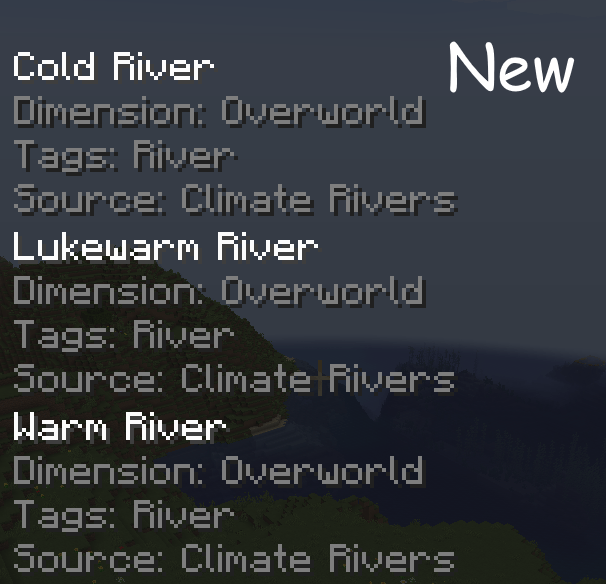 Climate Rivers language Fix (исправление перевода, языковой файл 16x) | Сегодня, 14:11 - Текстуры для Minecraft / Текстуры 16x