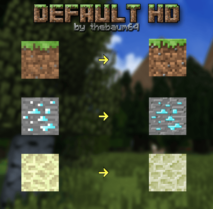 Default HD 512x (Реалистичные HD текстуры 512x) | 7-05-2026, 15:08 - Текстуры для Minecraft / Текстуры 512x / Реалистичные / Стандартные  / Для слабых ПК
