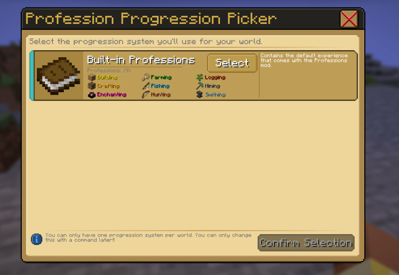 Мод Professions 26.1.2/1.21.1 (RPG-прогрессия профессий) | 7-05-2026, 16:33 - Моды для Minecraft / RPG / Инструменты / 1.18.2 / 1.19 / 1.19.2 / 1.21.1 / 26.1 / 26.1.1 / 26.1.2