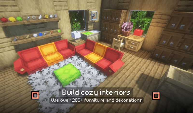 Мод Furnitury - Vanilla Styled Furniture 1.21.3/1.19.4 (мебель, декор, строительство) | 9-05-2026, 13:58 - Моды для Minecraft / Сундуки и рюкзаки / Декор / Еда / 1.15.2 / 1.18.2 / 1.19.2 / 1.19.4 / 1.20.1 / 1.20.4 / 1.21 / 1.21.1