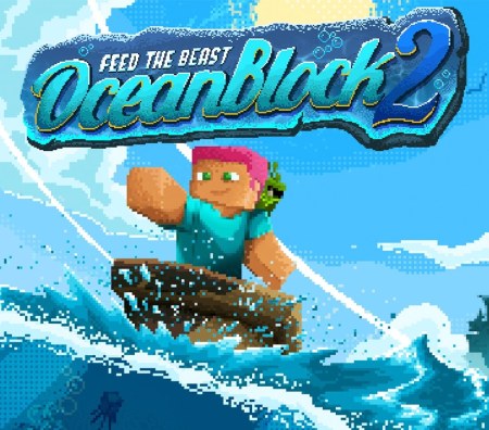 Сборка FTB OceanBlock 2 1.21.1 (выживание посреди океана)