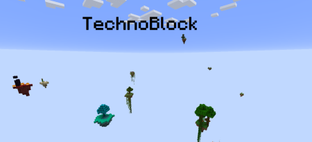 Сборка TechnoBlock выживание на скайблоке с модами 1.16.5