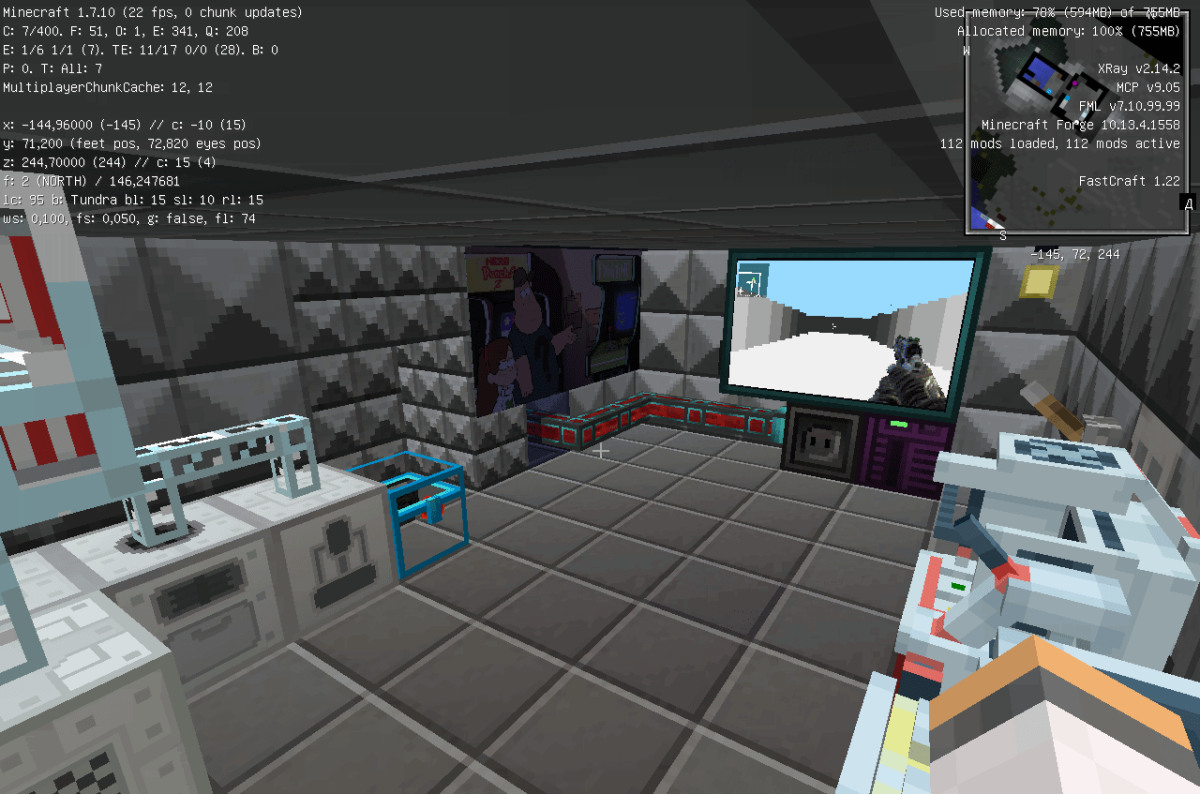 Technology, Decorations and Dimensions 1.7.10 (Технологии, декор и измерения) | 27-05-2026, 15:41 - Сборки с модами / 1.7.x / Индустриальные