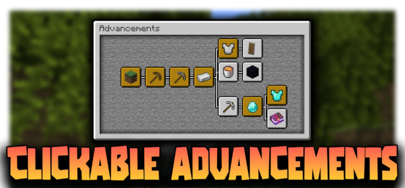 Мод Clickable advancements 26.1.2/1.21.1 (кликабельные достижения)