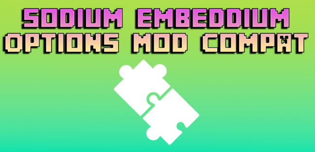 Мод Sodium/Embeddium Options API 1.21.5/1.20.1 (API, настройки, интерфейс)