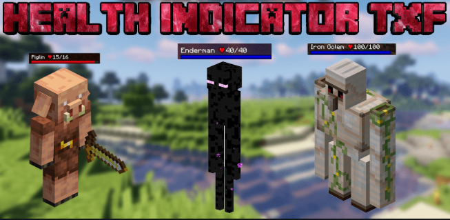 Мод Health Indicator TXF 26.2/1.21.11 (индикатор здоровья HUD)