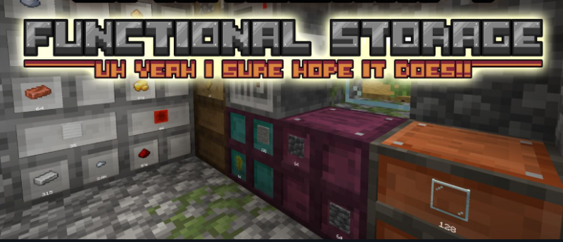 Мод Functional Storage 1.21.1/1.19.2 (хранение, ящики, модернизация)
