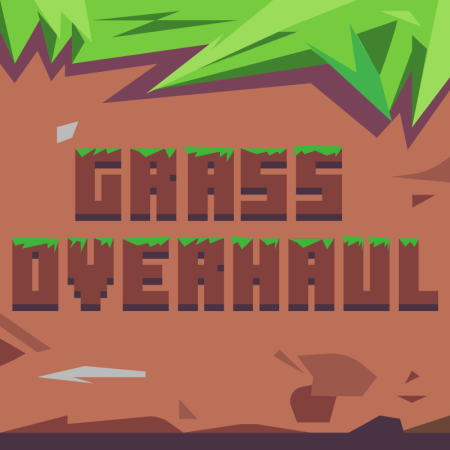 Мод Grass Overhaul (Sod) 1.21.1/1.19.4 (декорация, газон, ландшафт)