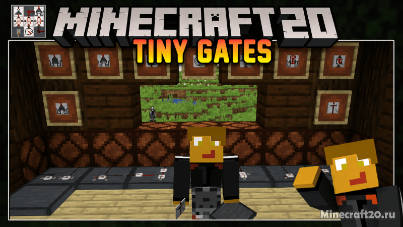 Мод Tiny Gates 26.1.2/1.21.1 (логические вентили, компактные схемы)