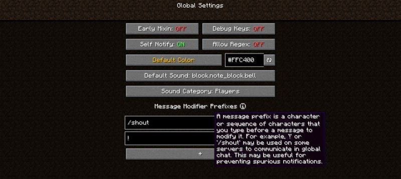 Мод Chat Notify 26.2/1.21.11 (уведомления, чат, звуки) | 20-06-2026, 18:37 - Моды для Minecraft / Инструменты / 1.19.3 / 1.19.4 / 1.20 / 1.20.1 / 1.20.2 / 1.21 / 1.21.1 / 1.21.4 / 1.21.5 / 1.21.8 / 1.21.10 / 1.21.11 / 26.1 / 26.1.1 / 26.1.2 / 26.2