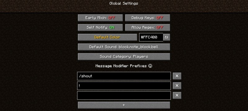 Мод Chat Notify 26.2/1.21.11 (уведомления, чат, звуки) | 20-06-2026, 18:37 - Моды для Minecraft / Инструменты / 1.19.3 / 1.19.4 / 1.20 / 1.20.1 / 1.20.2 / 1.21 / 1.21.1 / 1.21.4 / 1.21.5 / 1.21.8 / 1.21.10 / 1.21.11 / 26.1 / 26.1.1 / 26.1.2 / 26.2