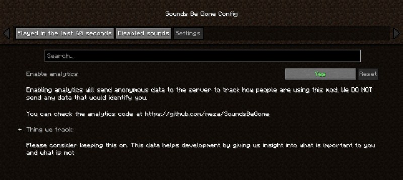 Мод Sounds Be Gone! 26.2/1.21.11 (отключение звуков, мизофония) | Вчера, 17:18 - Моды для Minecraft / Инструменты / 1.19.4 / 1.20.1 / 1.20.2 / 1.20.4 / 1.21 / 1.21.1 / 1.21.4 / 1.21.5 / 1.21.8 / 1.21.10 / 1.21.11 / 26.1 / 26.1.1 / 26.1.2 / 26.2