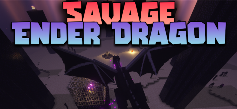 Мод Savage Ender Dragon 1.21.1/1.19.4 (Переработанный бой эндер дракона)