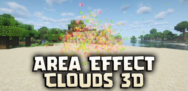 Мод Area Effect Clouds 3D 1.21.1/1.20.1 (Визуальные улучшения, 3D-эффекты)