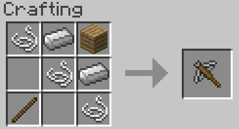 Crossbow crafting recipe
