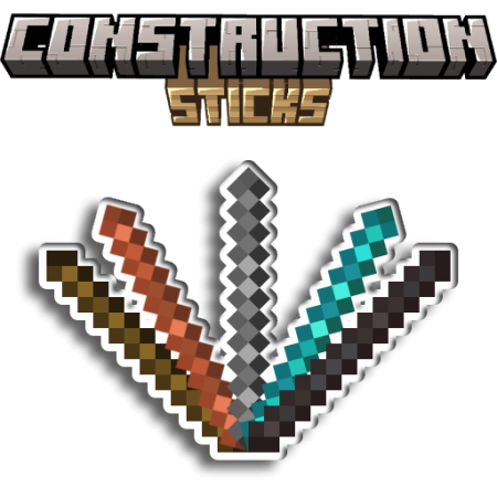 Мод Construction Sticks 26.1.2/1.21.11 (строительство, блоки, утилита)