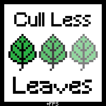 Мод CullLessLeaves Reforged (Unofficial) 1.20.2/1.19.2 (оптимизация листвы, производительность)