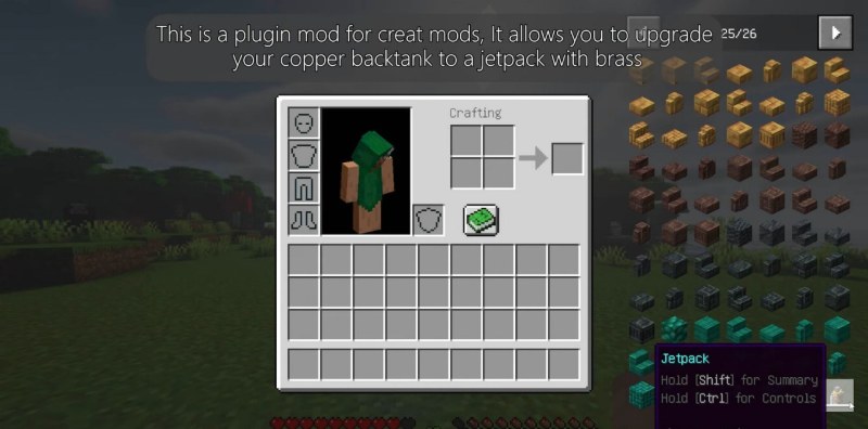 Мод Create Jetpack 1.21.1/1.19.2 (Create, Jetpack, Flight) | Вчера, 16:52 - Моды для Minecraft / Оружие / Броня / Индустриальные / 1.18.2 / 1.19.2 / 1.20.1 / 1.21.1