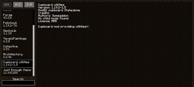Мод Cupboard 26.2/1.21.11 (Утилиты для модов) | 1-07-2026, 20:49 - Моды для Minecraft / Инструменты / 1.18.2 / 1.19.2 / 1.20.1 / 1.20.2 / 1.21 / 1.21.1 / 1.21.4 / 1.21.5 / 1.21.8 / 1.21.10 / 1.21.11 / 26.1 / 26.1.1 / 26.1.2 / 26.2