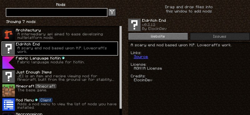 Мод Eldritch End 1.20.1 (энд, безумие, лавкрафт, биомы) | Вчера, 19:58 - Моды для Minecraft / Мобы / Миры и биомы / 1.20 / 1.20.1