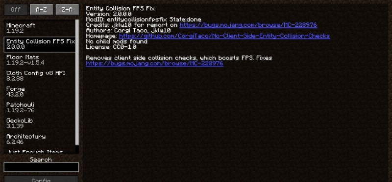 Мод Entity Collision FPS Fix 1.19.2/1.18.2 (оптимизация FPS, коллизии) | Сегодня, 17:07 - Моды для Minecraft / Мобы / Инструменты / 1.16.5 / 1.18.2 / 1.19 / 1.19.1 / 1.19.2