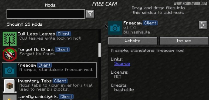Мод FreeCam by Zergatul 26.2/1.21.11 (Камера и настройки) | 1-07-2026, 16:27 - Моды для Minecraft / 1.8.9 / 1.12.2 / Инструменты / 1.16.5 / 1.17.1 / 1.18.2 / 1.19 / 1.19.1 / 1.19.2 / 1.19.3 / 1.19.4 / 1.20 / 1.20.1 / 1.20.2 / 1.20.4 / 1.20.6 / 1.21 / 1.21.1 / 1.21.4 / 1.21.5 / 1.21.8 / 1.21.10 / 1.21.11 / 26.1 / 26.1.1 / 26.1.2 / 26.2