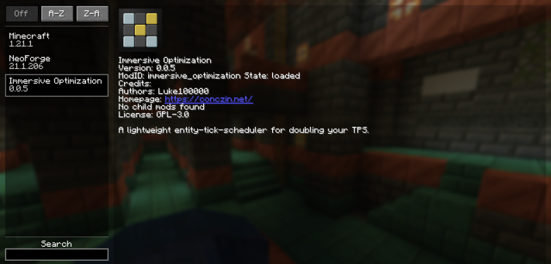 Мод Immersive Optimization 26.2/1.21.11 (Оптимизация сущностей) | 20-07-2026, 17:34 - Моды для Minecraft / Мобы / Инструменты / 1.20.1 / 1.21 / 1.21.1 / 1.21.11 / 26.1.2 / 26.2