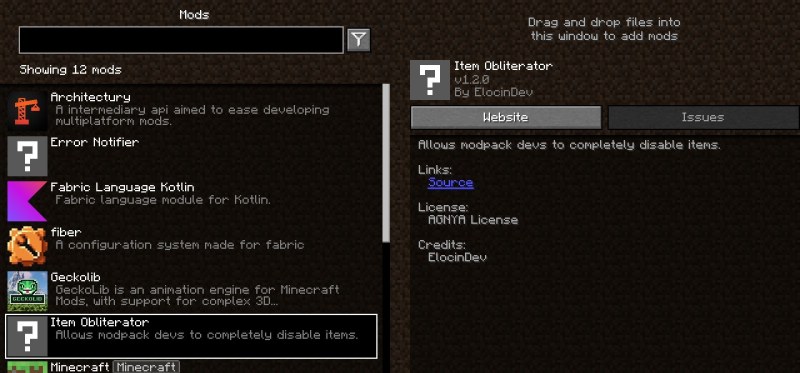 Мод Item Obliterator (Modpack Utils Series) 1.21.1/1.19.2 (удаление предметов, настройка) | Сегодня, 12:09 - Моды для Minecraft / Инструменты / 1.19.2 / 1.20 / 1.20.1 / 1.20.2 / 1.21 / 1.21.1