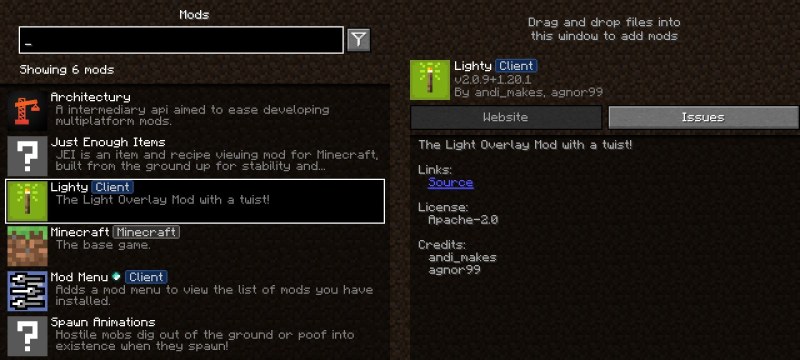 Мод Lighty 26.2/1.21.11 (освещение, overlay, спавн мобов) | 31-07-2026, 13:09 - Моды для Minecraft / Инструменты / 1.20 / 1.20.1 / 1.20.4 / 1.20.5 / 1.20.6 / 1.21 / 1.21.1 / 1.21.4 / 1.21.5 / 1.21.8 / 1.21.10 / 1.21.11 / 26.1.2 / 26.2