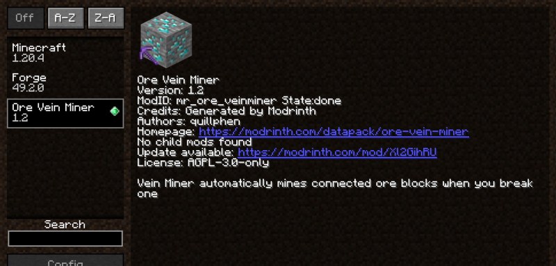 Мод Ore Vein Miner 26.2/1.21.11 (Автоматическая добыча руды) | 1-07-2026, 10:45 - Моды для Minecraft / Индустриальные / Инструменты / 1.17 / 1.17.1 / 1.18 / 1.18.1 / 1.18.2 / 1.19 / 1.19.1 / 1.19.2 / 1.19.3 / 1.19.4 / 1.20 / 1.20.1 / 1.20.2 / 1.20.4 / 1.20.5 / 1.20.6 / 1.21 / 1.21.1 / 1.21.4 / 1.21.5 / 1.21.8 / 1.21.10 / 1.21.11 / 26.1 / 26.1.1 / 26.1.2 / 26.2