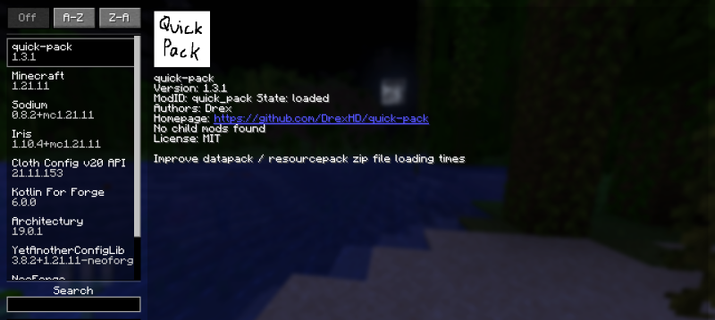 Мод quick pack 26.2/1.21.11 (Оптимизация загрузки, Fabric) | 20-07-2026, 17:37 - Моды для Minecraft / Инструменты / 1.17 / 1.17.1 / 1.18 / 1.18.1 / 1.18.2 / 1.19 / 1.19.1 / 1.19.2 / 1.19.4 / 1.20 / 1.20.1 / 1.20.5 / 1.20.6 / 1.21 / 1.21.1 / 1.21.4 / 1.21.5 / 1.21.8 / 1.21.10 / 1.21.11 / 26.1 / 26.1.1 / 26.1.2 / 26.2