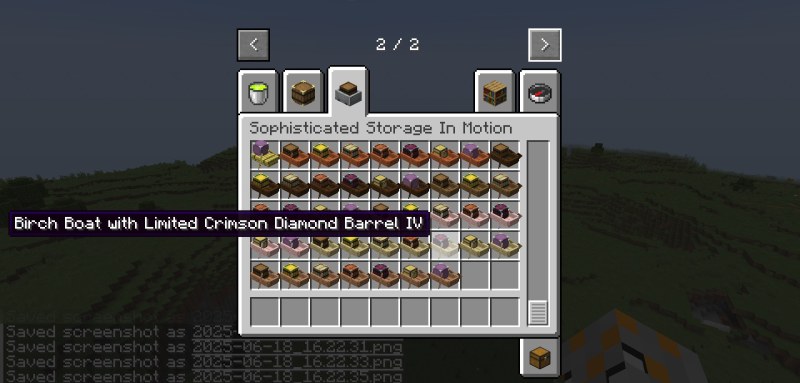 Мод Sophisticated Storage in Motion 26.2/1.21.11 (Транспорт и хранение) | 1-07-2026, 16:28 - Моды для Minecraft / Сундуки и рюкзаки / 1.20.1 / 1.21.1 / 1.21.4 / 1.21.5 / 1.21.8 / 1.21.10 / 1.21.11 / 26.1 / 26.1.1 / 26.1.2 / 26.2