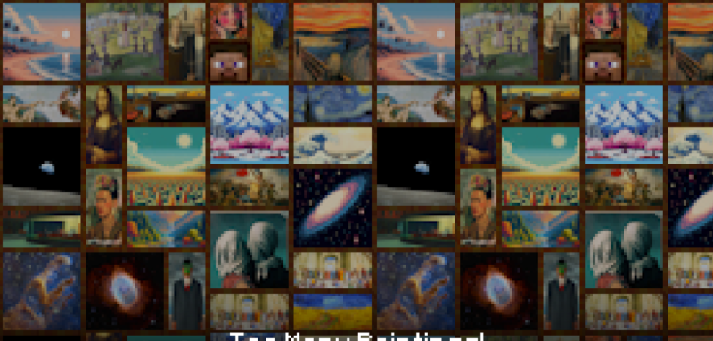 Мод Too Many Paintings! 26.2/1.21.11 (Новые картины для Minecraft) | 1-07-2026, 10:42 - Моды для Minecraft / Декор / Руды / 1.19 / 1.19.1 / 1.19.2 / 1.19.3 / 1.19.4 / 1.20 / 1.20.1 / 1.20.2 / 1.20.4 / 1.20.5 / 1.20.6 / 1.21 / 1.21.1 / 1.21.4 / 1.21.5 / 1.21.8 / 1.21.10 / 1.21.11 / 26.1 / 26.1.1 / 26.1.2 / 26.2